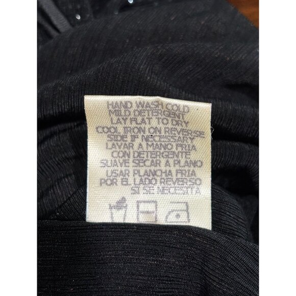 Vintage Onyx Nite Black Sparkle Knit Dress With Jacket Size 8 - Picture 4 of 16